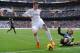 MADRID, SPAIN - JANUARY 25: Gareth Bale (L) of Real Madrid CF tries to beat Manuel Iturra of Granada CF during the La Liga match between Real Madrid CF and Granada CF at Santiago Bernabeu stadium on January 25, 2014 in Madrid, Spain. (Photo by Denis Doyle/Getty Images)
