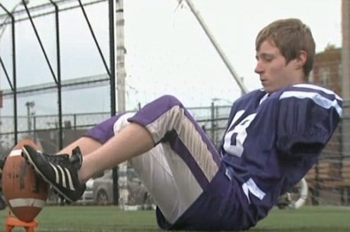 Armless High School Kicker Wants to Be a Raven