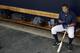 FILE - In this Feb. 25, 2012, file photo, New York Yankees' Alex Rodriguez sits in the dugout during practice at baseball spring training in Tampa, Fla. Rodriguez gets to start arguing his case Monday, Sept. 30, 2013. In a hearing room before arbitrator Fredric Horowitz, lawyers for Rodriguez will argue why the 211-game suspension imposed by Major League Baseball on Aug. 5 should be overturned. (AP Photo/Matt Slocum, File)