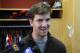 New York Giants quarterback Eli Manning speaks to the media Monday, Dec. 30, 2013, in East Rutherford, N.J. after the Giants season ended with a 7-9 record. (AP Photo/Bill Kostroun)