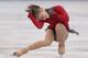 Julia Lipnitskaia, of Russia, performs her free program at the Cup of Russia ISU Grand Prix event in Moscow, Russia, on Saturday, Nov. 23, 2013. (AP Photo/Ivan Sekretarev)