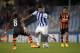 SAN SEBASTIAN, SPAIN - SEPTEMBER 17: Carlos Vela of Real Sociedad de Futbol in action during the UEFA Champions League group stage match between Real Sociedad de Futbol and Shakhtar Donetsk held on September 17, 2013 at the Anoeta Stadium in San Sebastian, Spain. (Photo by Dani Pozo/EuroFootball/Getty Images)