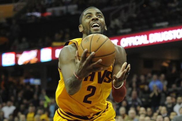 Kyrie Irving Makes Ridiculous Layup to Send Cavaliers to Overtime with Wizards