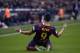 FC Barcelona's Alexis Sanchez, from Chile, reacts after scoring against Valencia during a Spanish La Liga soccer match at the Camp Nou stadium in Barcelona, Spain, Saturday, Feb. 1, 2014. (AP Photo/Manu Fernandez)