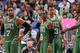 ORLANDO, FL - JANUARY 19: Rajon Rondo #9 of the Boston Celtics looks on with his teammates against the Orlando Magic during the game on January 19, 2014 at Amway Center in Orlando, Florida. NOTE TO USER: User expressly acknowledges and agrees that, by downloading and or using this photograph, User is consenting to the terms and conditions of the Getty Images License Agreement. Mandatory Copyright Notice: Copyright 2014 NBAE (Photo by Fernando Medina/NBAE via Getty Images)