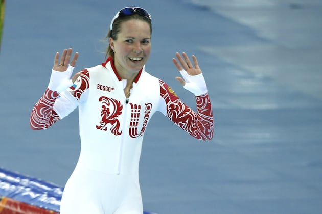 Russian Speed Skater Olga Graf 'Totally Forgot' She Was Naked Under Suit