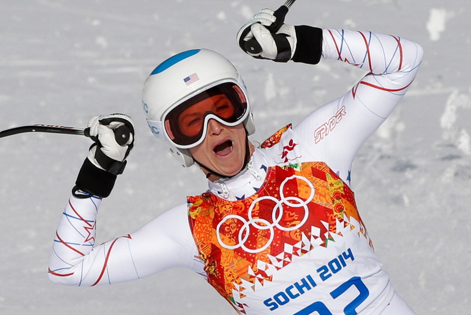 Olympic Alpine Skiing 2014 Women's Super Combined Results Bleacher