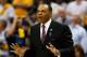 MEMPHIS, TN - MAY 25: Head coach Lionel Hollins of the Memphis Grizzlies reacts in the second half while taking on the San Antonio Spurs during Game Three of the Western Conference Finals of the 2013 NBA Playoffs at the FedExForum on May 25, 2013 in Memphis, Tennessee. NOTE TO USER: User expressly acknowledges and agrees that, by downloading and or using this photograph, User is consenting to the terms and conditions of the Getty Images License Agreement. (Photo by Kevin C. Cox/Getty Images)