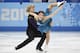 Meryl Davis and Charlie White of the United States perform their free dance in the ice dance portion of the team figure skating event at the Sochi Winter Olympics Sunday, February 9, 2014 in Sochi. (AP Photo/The Canadian Press, Paul Chiasson)