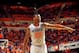 Oklahoma State guard Marcus Smart points during an NCAA college basketball game in Stillwater, Okla., Saturday, Feb. 1, 2014. (AP Photo/Brody Schmidt)
