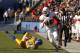 Nov 29, 2013; San Jose, CA, USA; Fresno State Bulldogs wide receiver Davante Adams (15) runs past San Jose State Spartans cornerback Bene Benwikere (21) after making a catch in the second quarter at Spartan Stadium. The Spartans defeated the Bulldogs 62-52. Mandatory Credit: Cary Edmondson-USA TODAY Sports