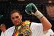 LONDON, ENGLAND - JULY 23: Tyson Fury celebrates his victory against Dereck Chisora during the British & Commonwealth Heavyweight Title Fight between Dereck Chisora and Tyson Fury at Wembley Arena on July 23, 2011 in London, England. (Photo by Christopher Lee/Getty Images)