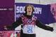 Switzerland's Iouri Podladtchikov celebrates after he won the gold medal in the men's snowboard halfpipe final at the Rosa Khutor Extreme Park, at the 2014 Winter Olympics, Tuesday, Feb. 11, 2014, in Krasnaya Polyana, Russia. (AP Photo/Andy Wong)