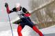 Billy Demong from Vermontville, N.Y., skate skis into second place at the U.S. Nordic Combined Championships at Howelsen Hill in Steamboat Springs, Colo., on Saturday, Jan. 21, 2006. Demong is using a newly developed boot and binding system. (AP Photo/Nathan Bilow)