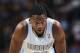 Denver Nuggets forward Kenneth Faried steps to free-thorw line against the Cleveland Cavaliers in the third quarter of the Cavaliers' 117-109 victory in an NBA basketball game in Denver on Friday, Jan. 17, 2014. (AP Photo/David Zalubowski)