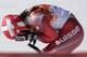 Switzerland's Dominique Gisin reacts after a women's downhill training run for the Sochi 2014 Winter Olympics, Friday, Feb. 7, 2014, in Krasnaya Polyana, Russia. (AP Photo/Gero Breloer)