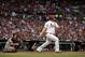 St. Louis Cardinals' Matt Adams, right, and Arizona Diamondbacks catcher Miguel Montero watch Adams' three-run home run during the fourth inning of a baseball game against the Arizona Diamondbacks Thursday, June 6, 2013, in St. Louis. (AP Photo/Jeff Roberson)