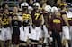 Minnesota coach Jerry Kill, right, looks at the scoreboard during the second half of the Texas Bowl NCAA college football game against Syracuse, Friday, Dec. 27, 2013, in Houston. Syracuse won 21-17. (AP Photo/David J. Phillip)