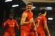 LONDON, ENGLAND - FEBRUARY 12: Steven Gerrard of Liverpool celebrates scoring their third goal from the penalty spot during the Barclays Premier League match between Fulham and Liverpool at Craven Cottage on February 12, 2014 in London, England. (Photo by Mike Hewitt/Getty Images)