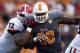 Tennessee defensive lineman Daniel McCullers (98) rushes against Georgia offensive tackle Kenarious Gates (72) in the third quarter of an NCAA college football game on Saturday, Oct. 5, 2013 in Knoxville, Tenn. Georgia won 34-31. (AP Photo/Wade Payne)