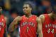 Jan 31, 2014; Denver, CO, USA; Toronto Raptors guard Kyle Lowry (7) during the first half against the Denver Nuggets at Pepsi Center. The Raptors won 100-90. Mandatory Credit: Chris Humphreys-USA TODAY Sports
