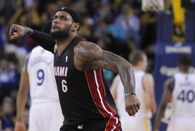 LeBron's 36 Lifts Heat Over Warriors 111-110