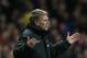 Manchester United's manager David Moyes gestures to his team during their English Premier League soccer match between Arsenal and Manchester United at the Emirates stadium in London, Wednesday, Feb. 12, 2014. (AP Photo/Alastair Grant)