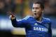 Chelsea's Eden Hazard celebrates after scoring the opening goal against lNewcastle during their English Premier League soccer match between Chelsea and Newcastle United in London Saturday, Feb. 8, 2014. (AP Photo/Alastair Grant)