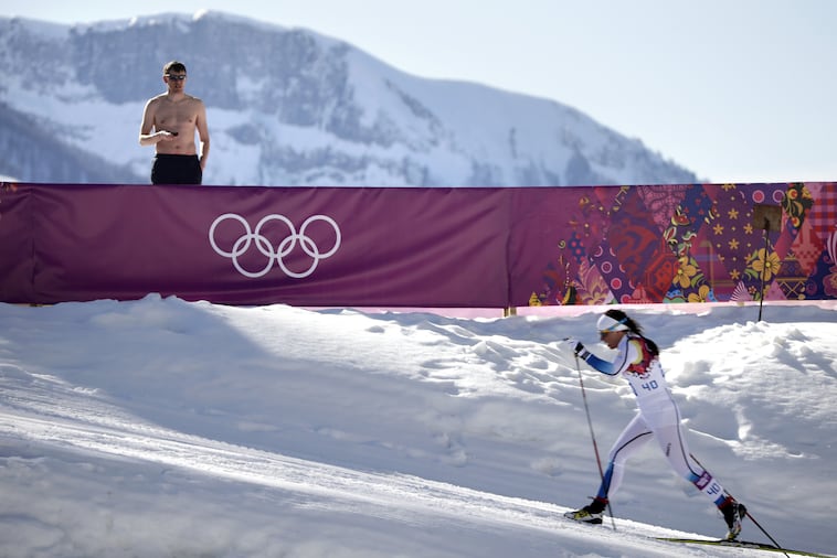 Unusually Warm Temperatures Lead to Shirtless Fans at 2014 Sochi Winter Olympics