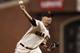 SAN FRANCISCO, CA - SEPTEMBER 7: Relief pitcher Heath Hembree #38 of the San Francisco Giants delivers a pitch against the Arizona Diamondbacks during the ninth inning at AT&T Park on September 7, 2013 in San Francisco, California. The Diamondbacks defeated the Giants 2-1. (Photo by Stephen Lam/Getty Images)