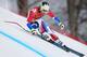France's Alexis Pinturault makes a turn during Men's super combined downhill training at the Sochi 2014 Winter Olympics, Tuesday, Feb. 11, 2014, in Krasnaya Polyana, Russia. (AP Photo/Alessandro Trovati)