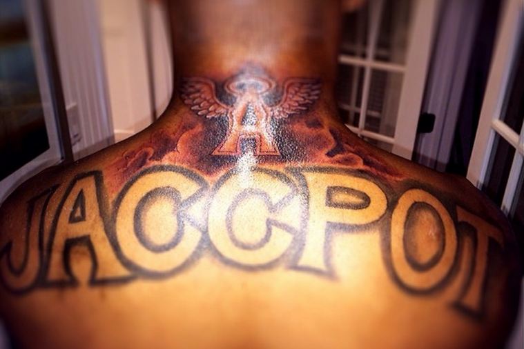 DeSean Jackson Gets LA Angels Tattoo on Neck, Making That
