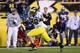 TEMPE, AZ - DECEMBER 28: Tight end Jake Butt #88 of the Michigan Wolverines runs with the football against the Kansas State Wildcats during the Buffalo Wild Wings Bowl at Sun Devil Stadium on December 28, 2013 in Tempe, Arizona. The Wildcats defeated the Wolverines 31-14. (Photo by Christian Petersen/Getty Images)