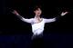 SOCHI, RUSSIA - FEBRUARY 14: Yuzuru Hanyu of Japan celebrates after winning the gold medal in the Figure Skating Men's Free Skating on day seven of the Sochi 2014 Winter Olympics at Iceberg Skating Palace on February 14, 2014 in Sochi, Russia. (Photo by Matthew Stockman/Getty Images)