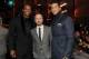 Cam Newton of the Carolina Panthers, from the left, Aaron Paul and Colin Kaepernick attend the 3rd annual NFL Honors at Radio City Music Hall on Saturday, Feb. 1, 2014, in New York. (Photo by Frank Micelotta/Invision for NFL/AP Images)