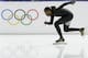 Shani Davis of the U.S. skates in the prototype of the official US Speedskating suit during a training session at the Adler Arena Skating Center at the 2014 Winter Olympics, Friday, Feb. 14, 2014, in Sochi, Russia. The team thought it had a chance to do something special, given some impressive World Cup results this season and new high-tech suits from Under Armour, which got an assist in the design from aerospace giant Lockheed Martin. Now, there's plenty of grumbling that the suits are actually slowing the skaters down in Sochi. (AP Photo/Matt Dunham)