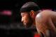 HOUSTON, TX - JANUARY 22: DeMarcus Cousins #15 of the Sacramento Kings reacts to a play against the Houston Rockets on January 22, 2014 at the Toyota Center in Houston, Texas. NOTE TO USER: User expressly acknowledges and agrees that, by downloading and or using this photograph, User is consenting to the terms and conditions of the Getty Images License Agreement. Mandatory Copyright Notice: Copyright 2014 NBAE (Photo by Bill Baptist/NBAE via Getty Images)