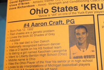 Photo: Illinois' Student Section Has Hilarious Aaron Craft Bio