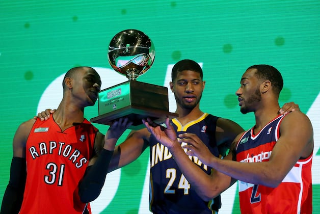 Video: All George's Dunks from 2014 Contest