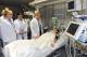 Russia president Vladimir Putin visits Maria Komissarova in hospital.