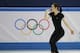 Yuna Kim of South Korea skates during a practice session at the Iceberg Skating Palace during the 2014 Winter Olympics, Sunday, Feb. 16, 2014, in Sochi, Russia. (AP Photo/Darron Cummings)
