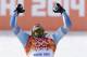 Men's super-G gold medal winner Norway's Kjetil Jansrud celebrates on the podium during a flower ceremony at the Sochi 2014 Winter Olympics, Sunday, Feb. 16, 2014, in Krasnaya Polyana, Russia. (AP Photo/Gero Breloer)