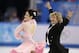 Meryl Davis and Charlie White of the United States compete in the ice dance short dance figure skating competition at the Iceberg Skating Palace during the 2014 Winter Olympics, Sunday, Feb. 16, 2014, in Sochi, Russia. (AP Photo/Darron Cummings)