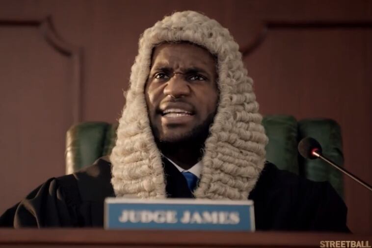 LeBron James Rules the Streetball Courts as 'Judge James' in Powerade Commercial