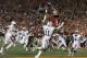 Florida State's Kelvin Benjamin catches the game-winning touchdown pass during the second half of the NCAA BCS National Championship college football game against Auburn Monday, Jan. 6, 2014, in Pasadena, Calif. (AP Photo/Chris Carlson)