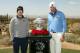 MARANA, AZ - FEBRUARY 24: (L-R) Hunter Mahan and Matt Kuchar pose for a photo with the winner's trophy prior to their championship match during the final round of the World Golf Championships - Accenture Match Play at the Golf Club at Dove Mountain on February 24, 2013 in Marana, Arizona. (Photo by Darren Carroll/Getty Images)