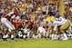 November 3, 2012; Baton Rouge, LA, USA; The LSU Tigers offense lines up against the Alabama Crimson Tide defense during the first half of a game at Tiger Stadium. Mandatory Credit: Derick E. Hingle-USA TODAY Sports