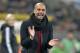 Bayern head coach Pep Guardiola of Spain claps his hands for his team during the German Bundesliga soccer match between Borussia Moenchengladbach and Bayern Munich in Moenchengladbach, Germany, Friday, Jan. 24, 2014. Bayern defeated Moenchengladbach with 2-0. (AP Photo/Martin Meissner)