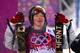 SOCHI, RUSSIA - FEBRUARY 18: Gold medalist David Wise of the United States celebrates after the Freestyle Skiing Men's Ski Halfpipe Finals on day eleven of the 2014 2014 Winter Olympics at Rosa Khutor Extreme Park on February 18, 2014 in Sochi, Russia. (Photo by Mike Ehrmann/Getty Images)