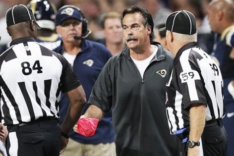 Jeff Fisher: It's Unlikely NFL Will Add Replay Review of Penalties